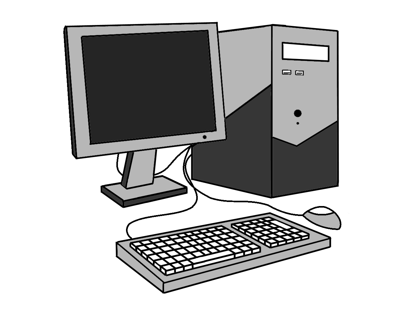 Графическое изображение компьютера